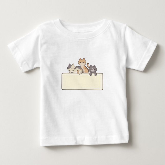 Tshirt bébé logo les chats  (Devant)