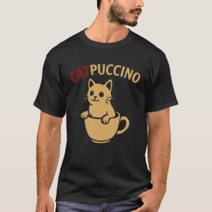 TShirt Café Chat Drôle Café Mignon Cappuccino Café