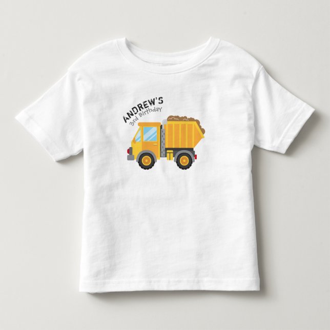 Tshirt d'anniversaire de construction (Devant)