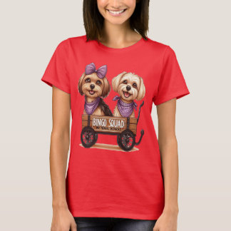 Tshirt de squad de Bingo avec deux chiens mignons