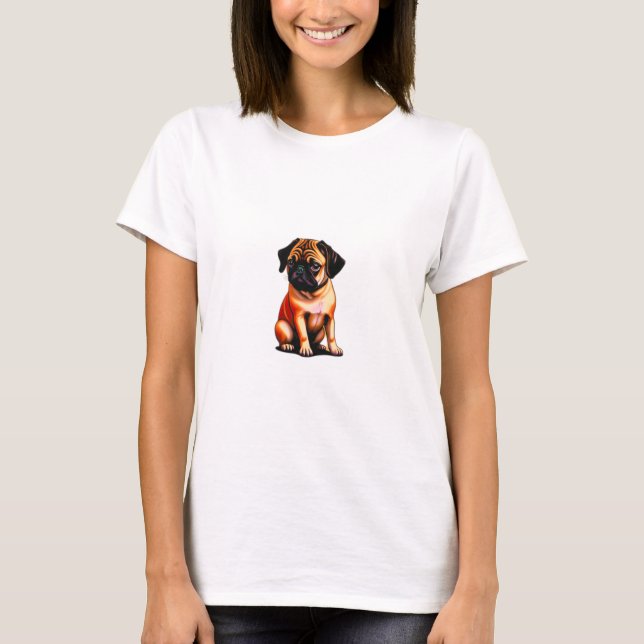 Tshirt Design Chien mignon (Devant)