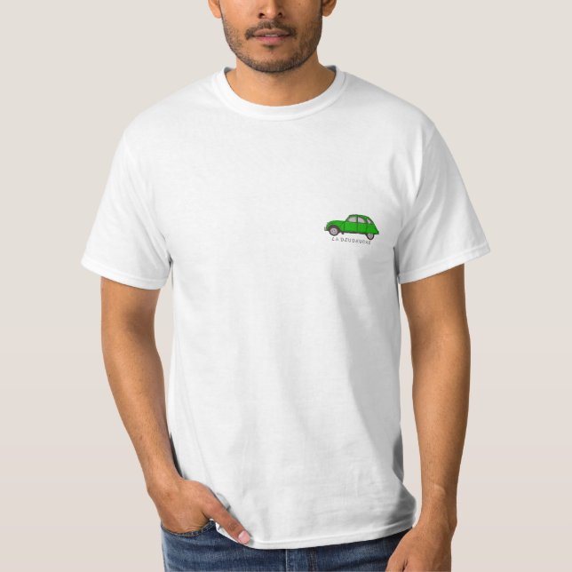 Tshirt deudeuche verte (Devant)