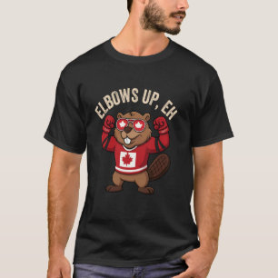 TShirt Drôle de Boxe de Castor Eh Coudes Levés Jou