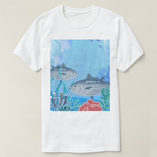 Tshirt for men fich océan  (Design Front)