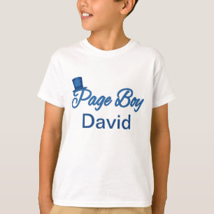 Tshirt garçon mignon de la page à Personnaliser