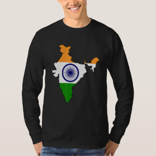 Tshirt Inde, drapeau indien, drapeau indien, indi