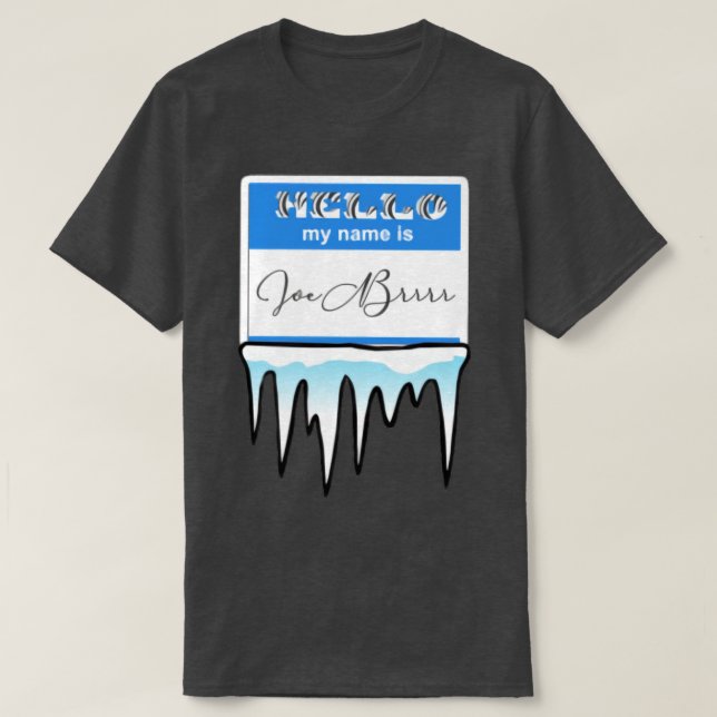 TShirt Joe Brrr Blue (Design devant)