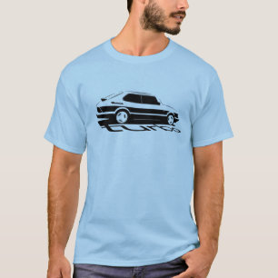 Tshirt noir Vintage Saab Turbo