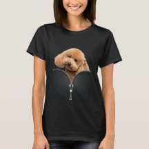 TShirt - Poodle en poche zippée