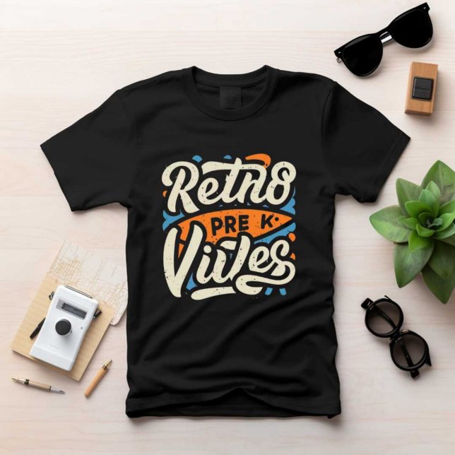 Tshirt pour hommes noirs modernes imprimés avant v (Créateur téléchargé)