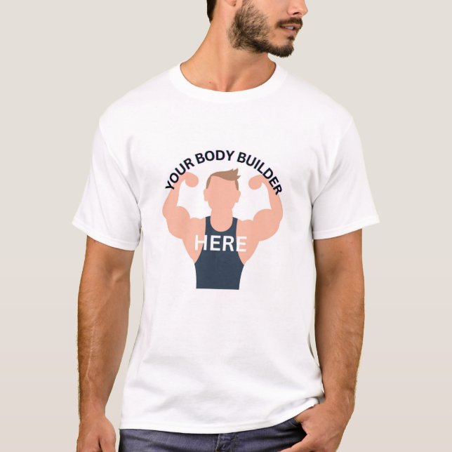 Tshirt pour hommes, votre tshirt de culturiste, po (Devant)