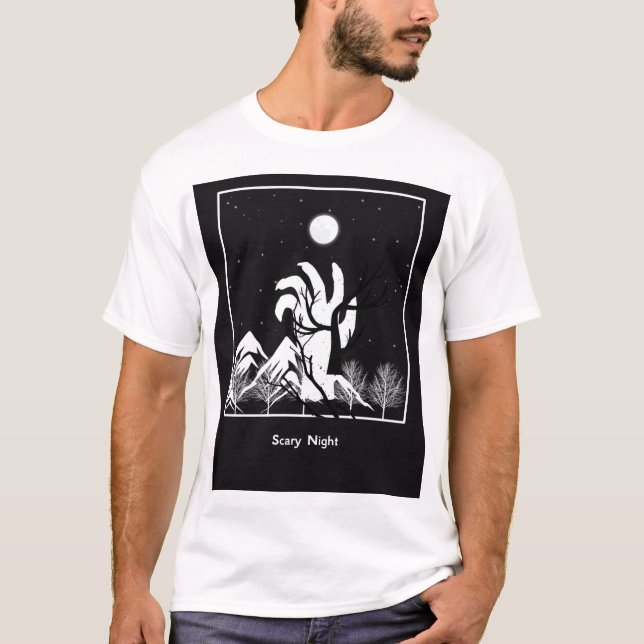 Tshirt pour la nuit effrayante (Devant)