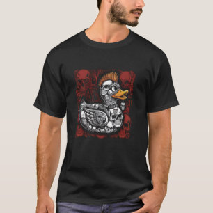 Tshirt Punk Hommes Femmes Canard Rock Ducker Anarc