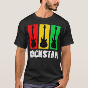 Tshirt Rockstar Kids Guitare Vintage