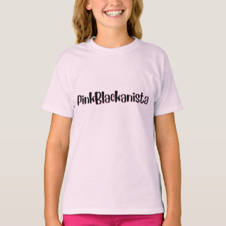 tshirt rose et noir anista