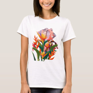 tshirt sommelier femmes mode fleurs design
