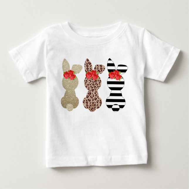 Tshirt Trio Rabbit de Pâques (Devant)