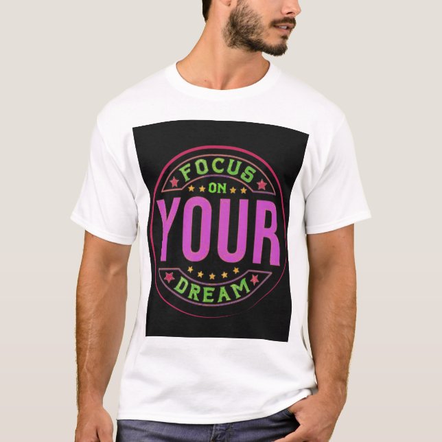 Tshirt white printed in new design  (Front)