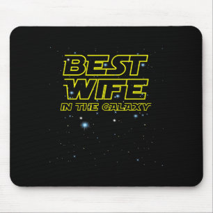 Tshirt Wife Galaxy Mouse Pad