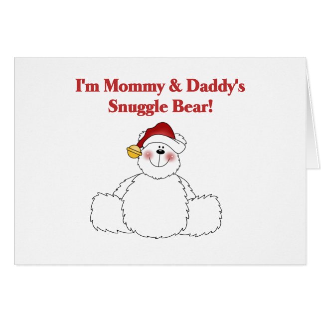 Tshirts et cadeaux de maman et papa's Snuggle Bear (Devant horizontal)