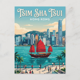 Tsim Sha Tsui Promenade Hong Kong Postcard