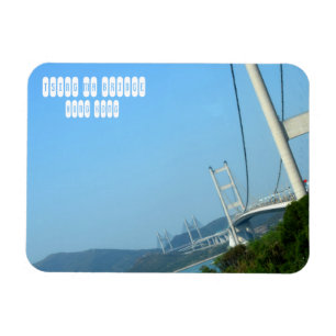 Tsing Ma Bridge in Hong Kong Magnet
