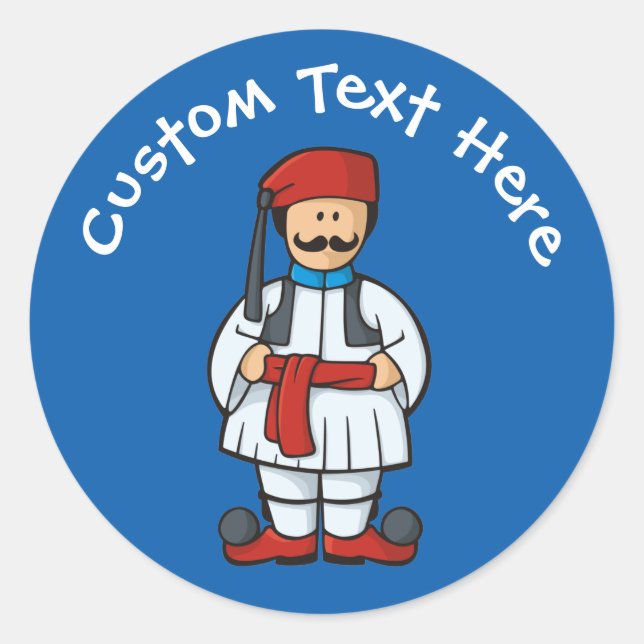 Tsolias Cartoon Classic Round Sticker (Front)