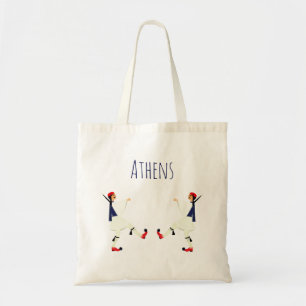Tsolias (Evzones) with fustanella Athens souvenir Tote Bag