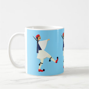 Tsolias (Evzones) with fustanella Greece souvenir Coffee Mug