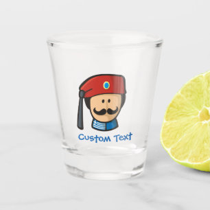 Tsolias Head Shot Glass