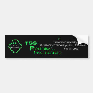TSS Paranormal Investigators Bumper Sticker