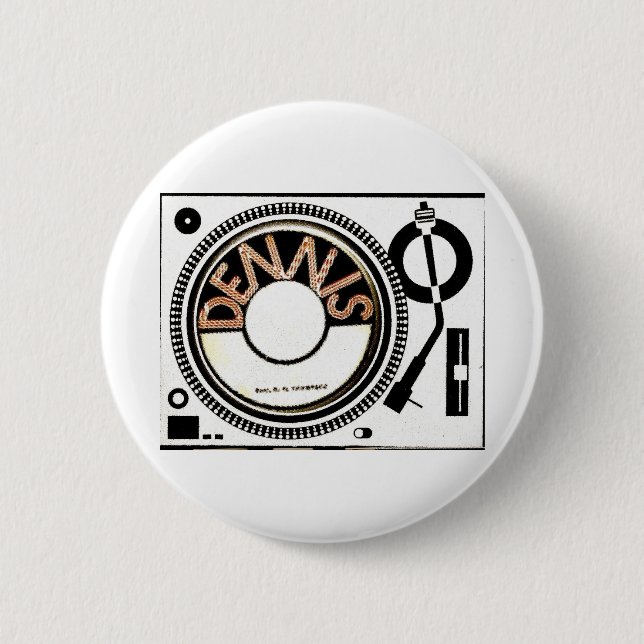 TST /DENNIS BRAND 2 INCH ROUND BUTTON (Front)
