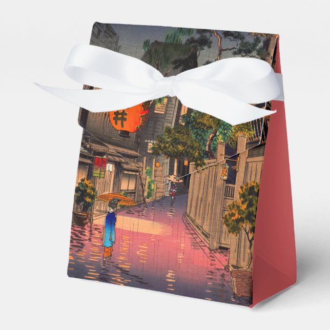 Tsuchiya Koitsu - Evening at Ushigome Favor Box (Front Side)