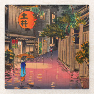 Tsuchiya Koitsu - Evening at Ushigome Glass Coaster