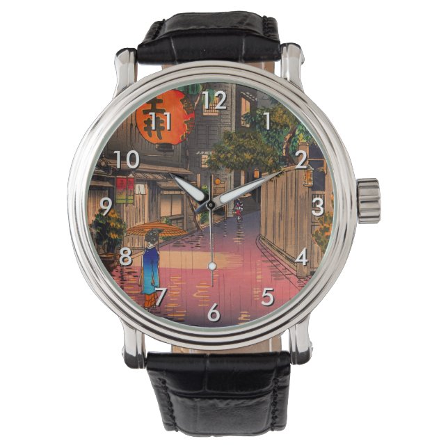Tsuchiya Koitsu - Evening at Ushigome Watch (Front)