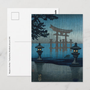 Tsuchiya Koitsu - Miyajima in the Rain Postcard