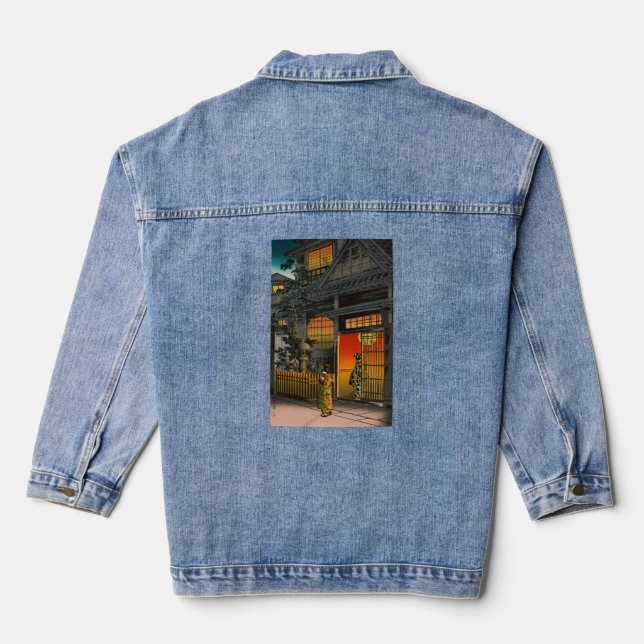 Tsuchiya Koitsu - Side Street Araki in Yotsuya Denim Jacket (Back)