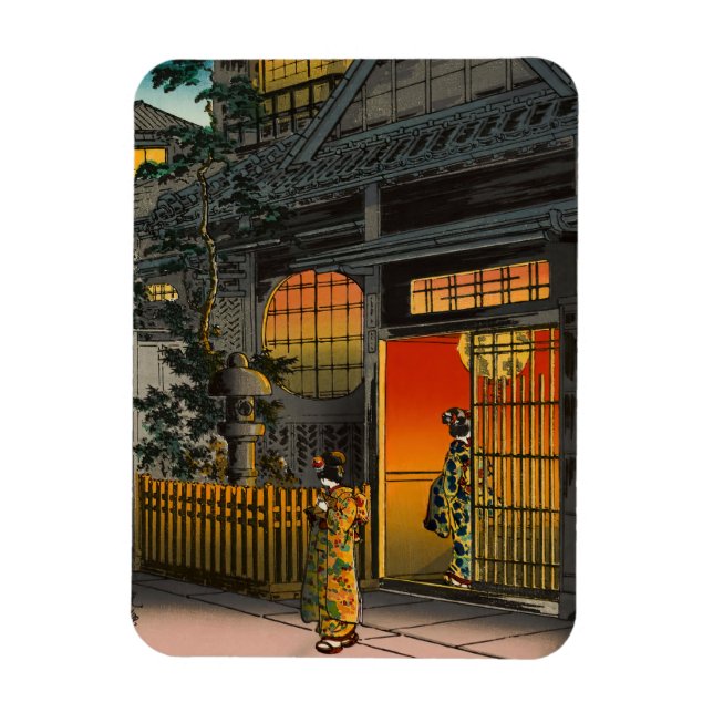 Tsuchiya Koitsu - Side Street Araki in Yotsuya Magnet (Vertical)