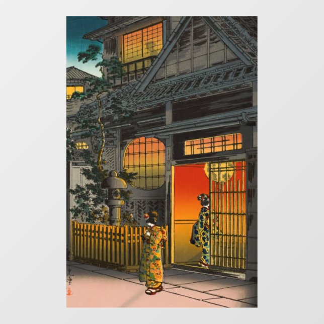 Tsuchiya Koitsu - Side Street Araki in Yotsuya Window Cling (Sheet)
