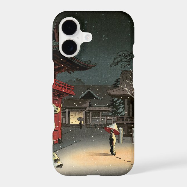 Tsuchiya Koitsu - Snow at Nezu Shrine (Back)