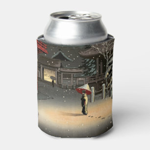 Tsuchiya Koitsu - Snow at Nezu Shrine Can Cooler