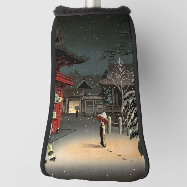Tsuchiya Koitsu - Snow at Nezu Shrine Golf Head Cover (Rotate 90)