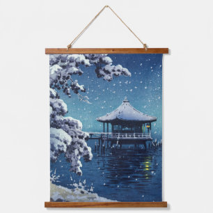 Tsuchiya Koitsu - Snow on the Ukimido at Katada Hanging Tapestry