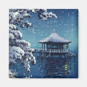 Tsuchiya Koitsu - Snow on the Ukimido at Katada Magnet