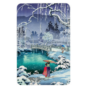 Tsuchiya Koitsu - Spring Snow at Maruyama Magnet