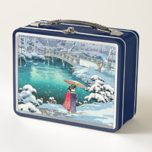 Tsuchiya Koitsu - Spring Snow at Maruyama Metal Lunch Box