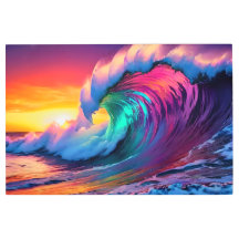 Tsunami de l'océan psychédélique - Beauté océaniqu