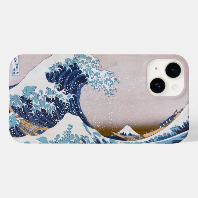 Tsunami Great Wave off Kanagawa Japan by Hokusai Case-Mate iPhone Case (Back (Horizontal))