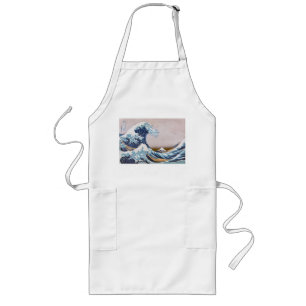 Tsunami Great Wave off Kanagawa Japan by Hokusai Long Apron