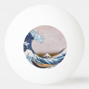 Tsunami Great Wave off Kanagawa Japan by Hokusai Ping Pong Ball